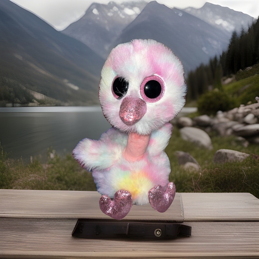 Ty Beanie‎ AVERY the Tye Dyed MultiColor Ostrich Stuffed Animal Toy